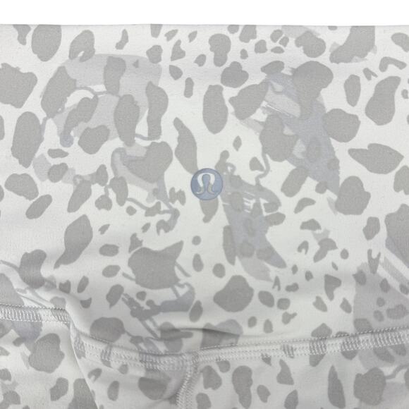 LULULEMON Align High-Rise Crop 21" Size 4 Cheetah Camo Antique White Multi - Picture 6 of 8